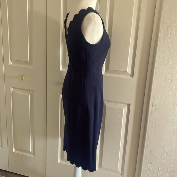 Banana Republic navy pencil dress size 4 petite - Picture 4 of 6